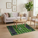 Soccer Field Kids Area Rug