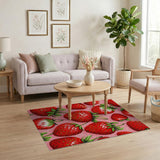 Strawberry Delight Pink Area Rug