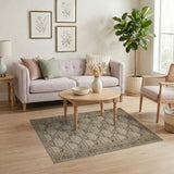 Beige Geometric Tribal Area Rug