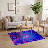 Starry Cosmic Goddess Boho Area Rug