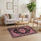 Pink Floral Vintage No. 10 Area Rug