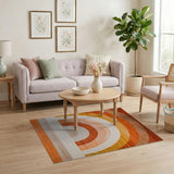 Rainbow Arch Multi-Color Geometric Area Rug