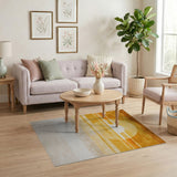 Sunset Horizon Geometric Area Rug