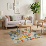 Vibrant Geometric Multi-Color No. 29 Area Rug