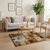 Adorable Polar Bear Hills Kids Area Rug