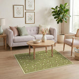Green Golf Pattern Area Rug