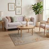 Beige Octagon Geometric Area Rug