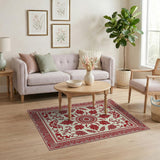 Ornate Red Persian Medallion Rug