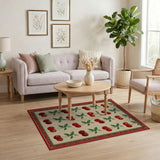 Fruit Pattern Cherry Fruit Pattern Area Rug