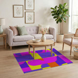 Vibrant Geometric Multi-Color No. 24 Area Rug