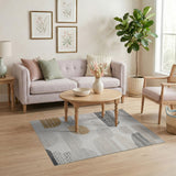 Beige Tribal Arch Abstract Area Rug