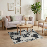 Playful Schnauzer Dog Pattern Area Rug