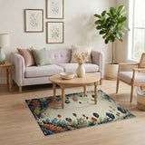 Vibrant Coral Reef Fish Area Rug