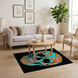 Vibrant Sugar Skull Area Rug