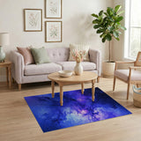 Cosmic Nebula Swirl Abstract Area Rug