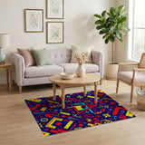 Geometric Modern Vibrant Multi-Color Geometric Modern Area Rug