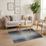 Geometric Modern Black and White Black White Vertical Stripe Geometric Area Rug