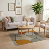 Pebble Mosaic Multi-Color Geometric Area Rug