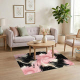 Pink Swirl Abstract No. 4 Area Rug