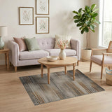 Brown Tan Distressed Abstract Area Rug