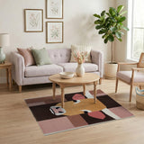 Geometric Longhorn Cow Head Rug