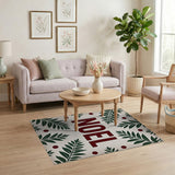 Noel Holly Leaves Area Rug
