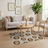 Steamy Bao Bun Bamboo Steamer Pattern Area Rug