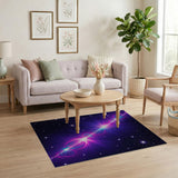 Cosmic Nebula Glow Area Rug