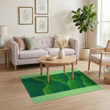 Lush Green Wave Abstract Area Rug