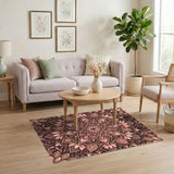 Mandala Pink Floral Mandala Area Rug