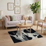 Zen Meditation Silhouettes Area Rug