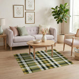 Multi-Color Plaid Rustic Farmhouse Rug