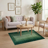 Green Ombre Nested Frames Area Rug