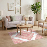 Pink Floral Vintage No. 25 Area Rug