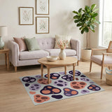 Abstract Organic Blob Multi-Color Area Rug