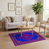 Royal Blue Persian Medallion Rug