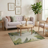 Coastal Palm Frond Area Rug
