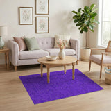Purple Surreal Abstract Area Rug