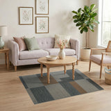 Modern Geometric Grey Beige Tan Area Rug
