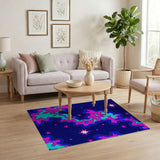 Starry Nebula Abstract Area Rug