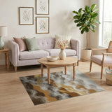Misty Peaks Abstract Area Rug
