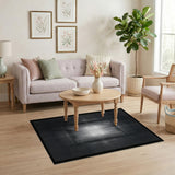Black White Halftone Radiance Area Rug