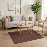 Brown Textured Rustic Area Rug