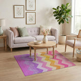 Vibrant Chevron Multi-Color Area Rug