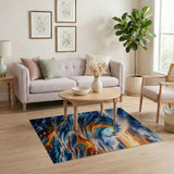 Sunset Crashing Wave Area Rug