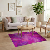 Purple Watercolor Abstract Area Rug