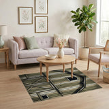 Weathered Green Barn Area Rug