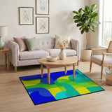 Vibrant Geometric Modern Area Rug