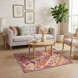 Pink Floral Vintage No. 8 Area Rug