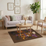 Kids Cartoon Happy Halloween Kids Cartoon Area Rug